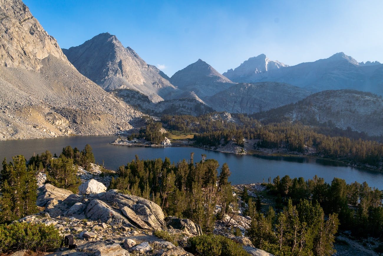Afternoon at Chickfoot Lake in The Little Lakes Valley in the Sierras