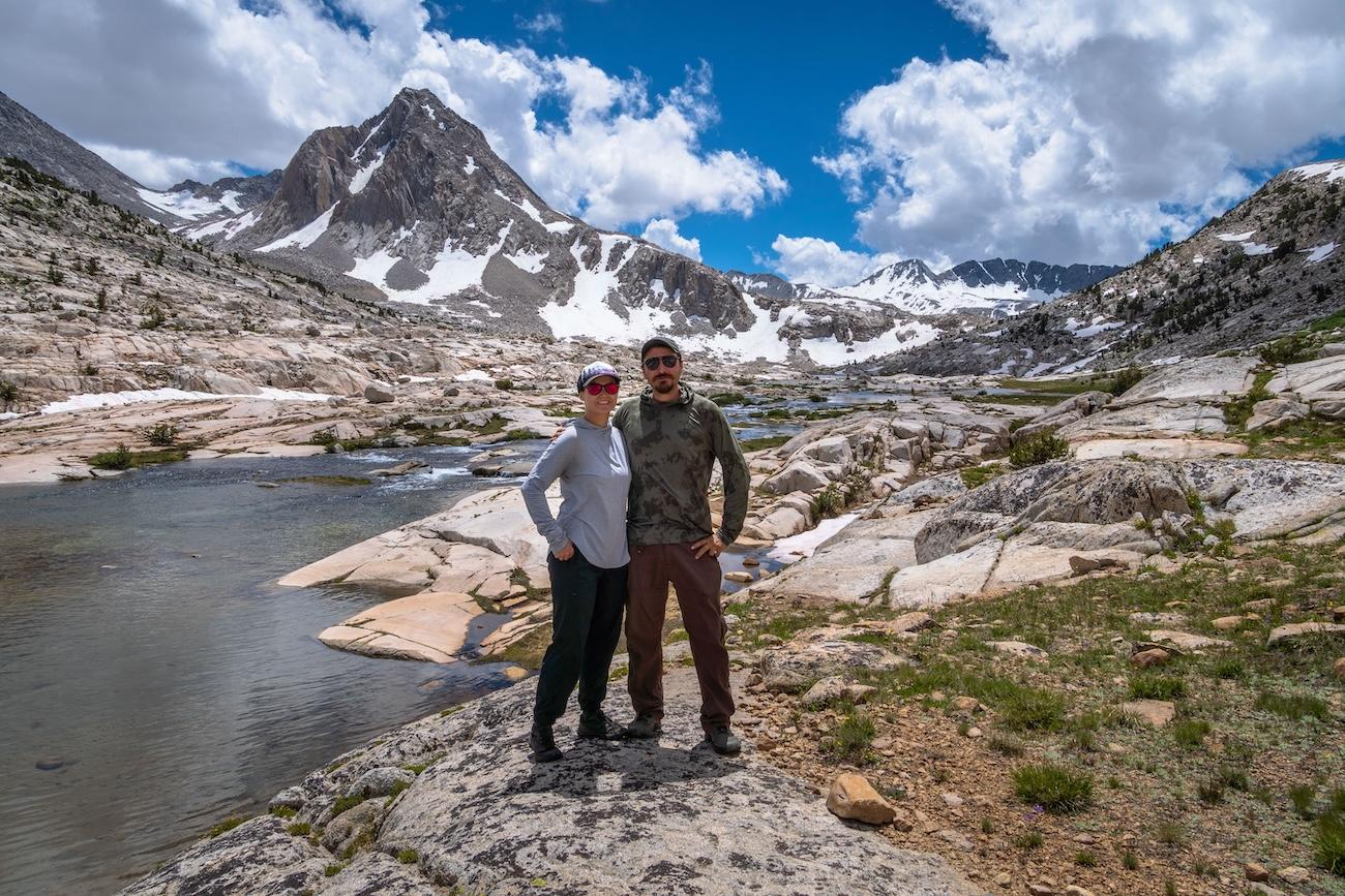 Brock Dallman and Sam Stych in the Evolution Basin of Kings Canyon National Park