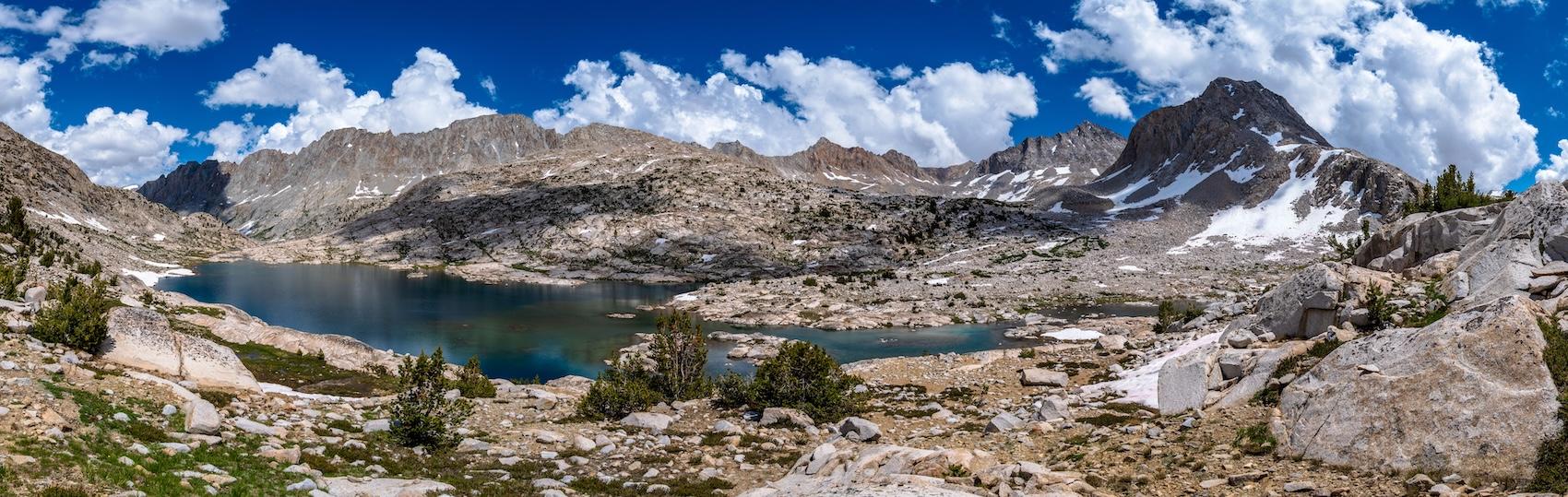Sapphire Lake in the Evolution Basin of Kings Canyon National Park