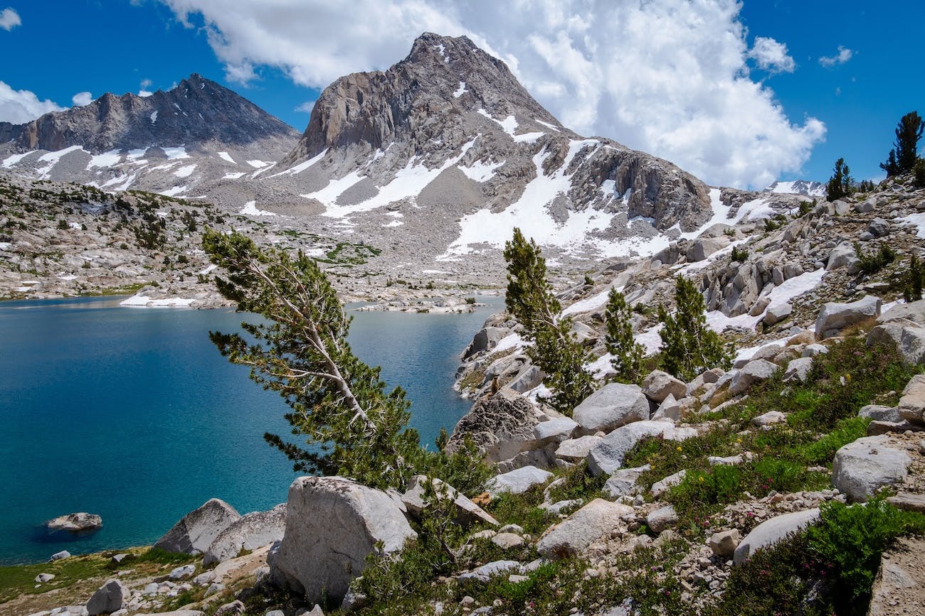 Sapphire Lake in the Evolution Basin of Kings Canyon National Park