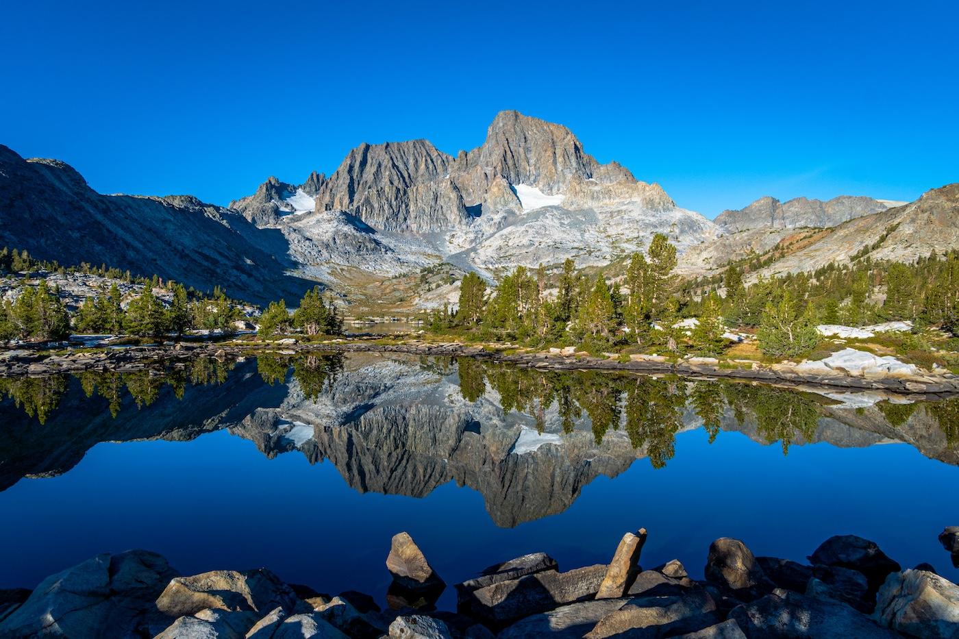 Morning shot of Garnet Lake in the Sierras. Photo by Brock Dallman