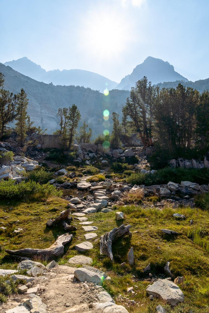 The trail to Gem Lake in the Little Lakes Valley of the Eastern Sierras