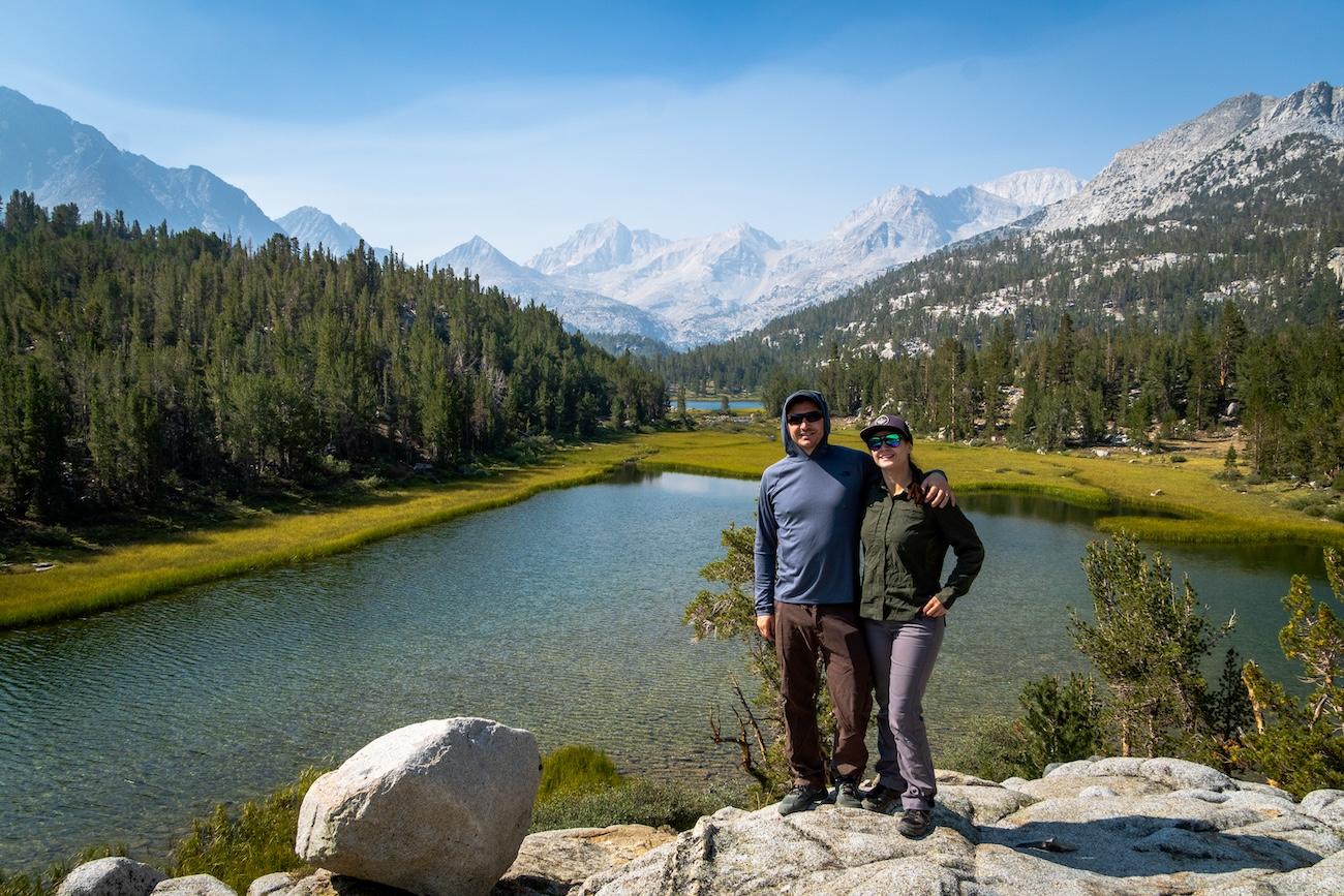 Brock Dallman and Sam Stych in the Little Lakes Valley in the Sierras