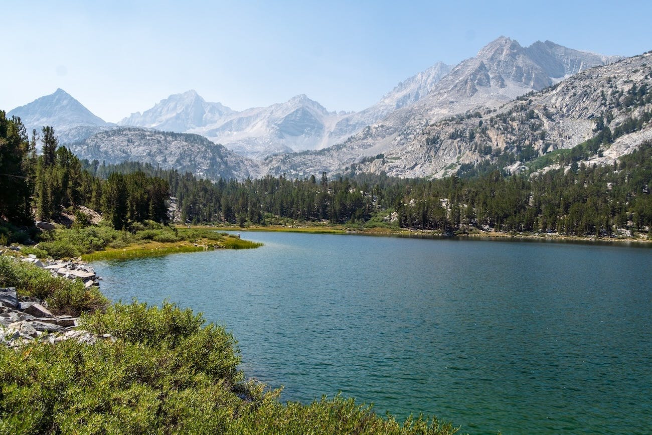 Long Lake along the Little Lakes Valley Trail in the Eastern Sierras