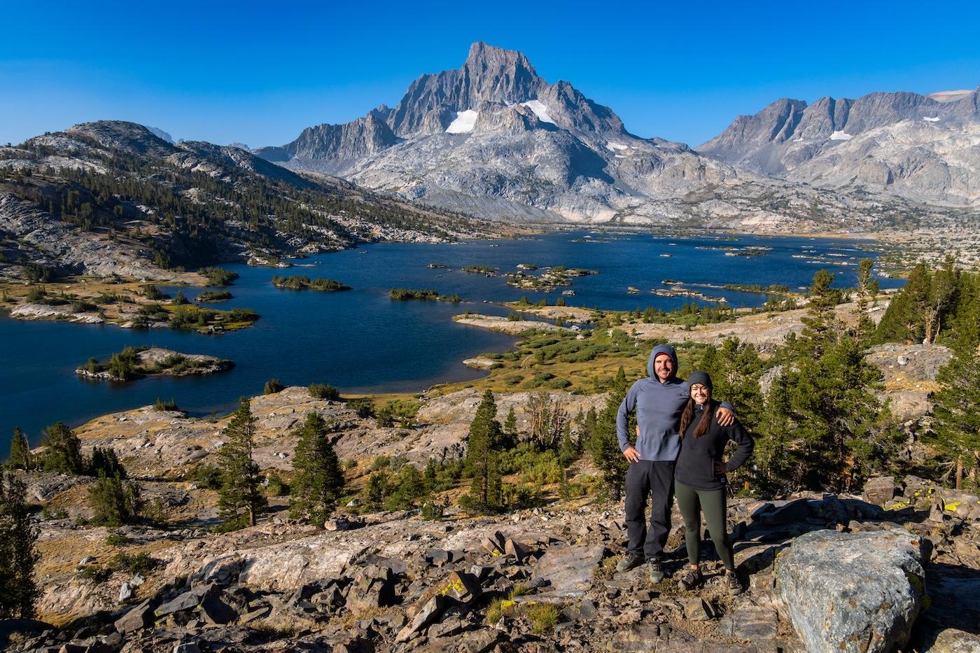 Brock Dallman and Sam Stych at Thousand Island Lake in the Sierras