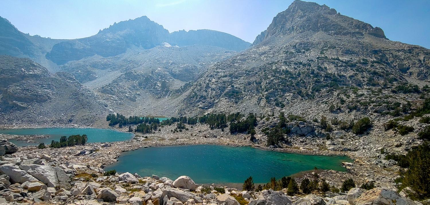 Treasure Lakes in the Little Lakes Valley in the Eastern Sierras