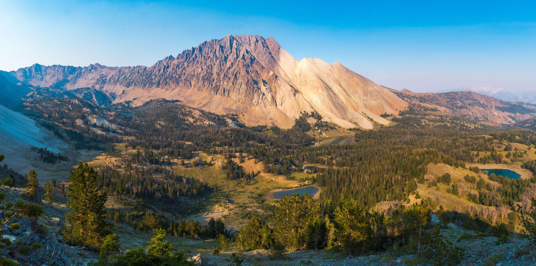 Castle Peak and the Chamberlain Basin in Idaho's White Clouds Mountains