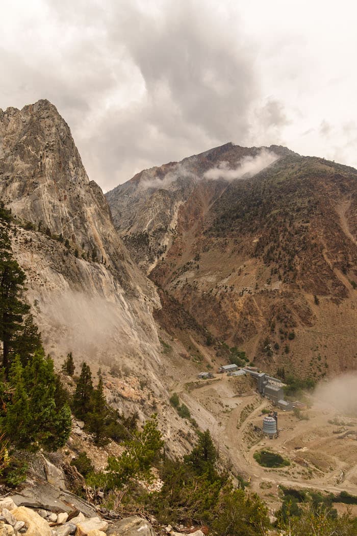 tungsten mine at Pine Creek Trailhead, Eastern Sierras