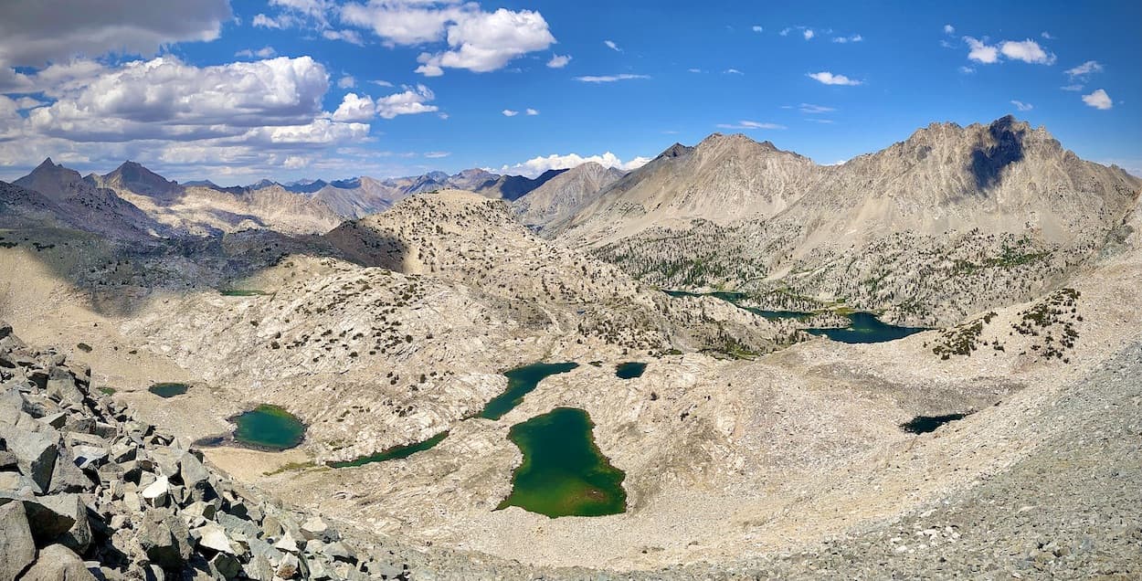 Glenn Pass along the John Muir Pass in Kings Canyon National Park