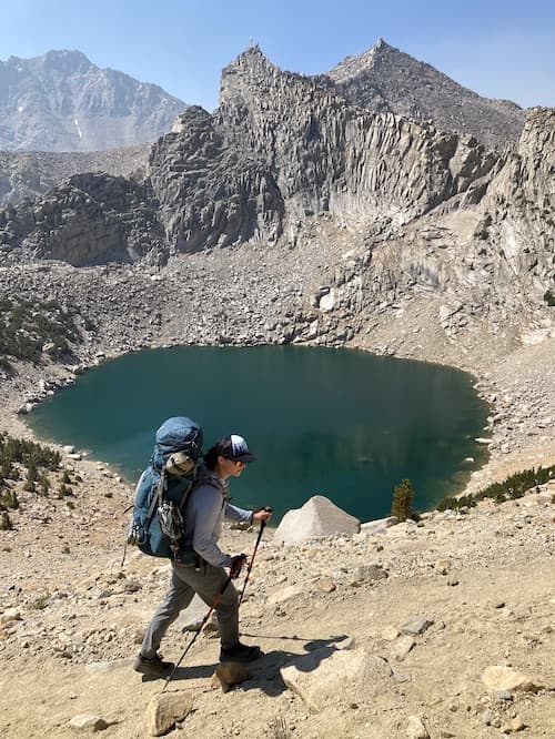 Pothole Lake near Kearsarge Pass in the Eastern Sierras