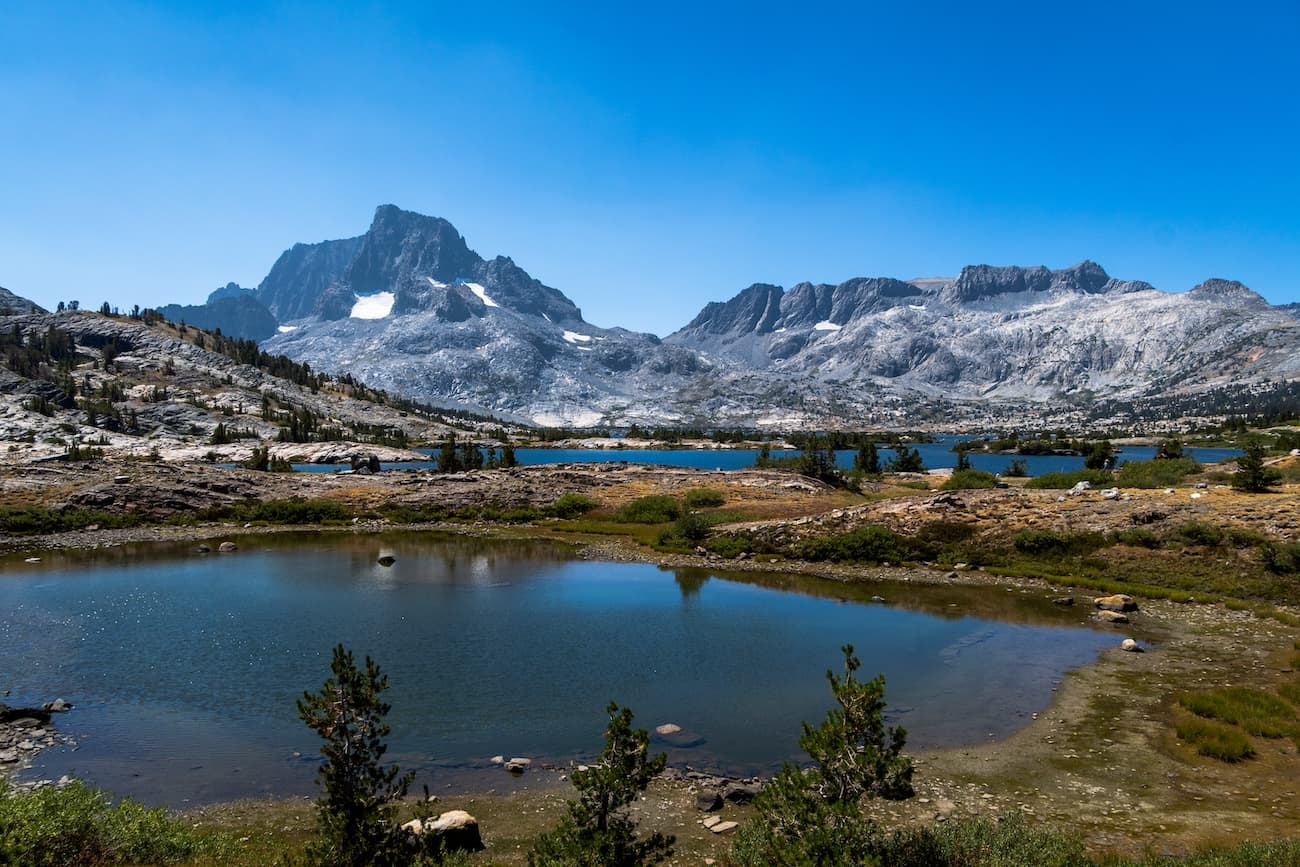 A tarn near Thousand Island Lake in the Ansel Adams Wilderness of the Sierras