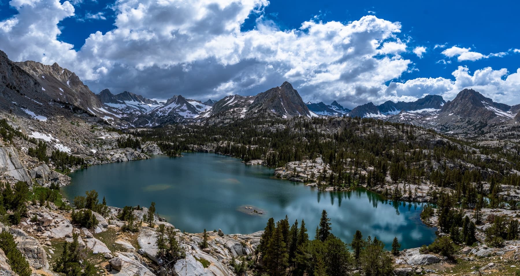 Blue Lake in the Sabrina Basin