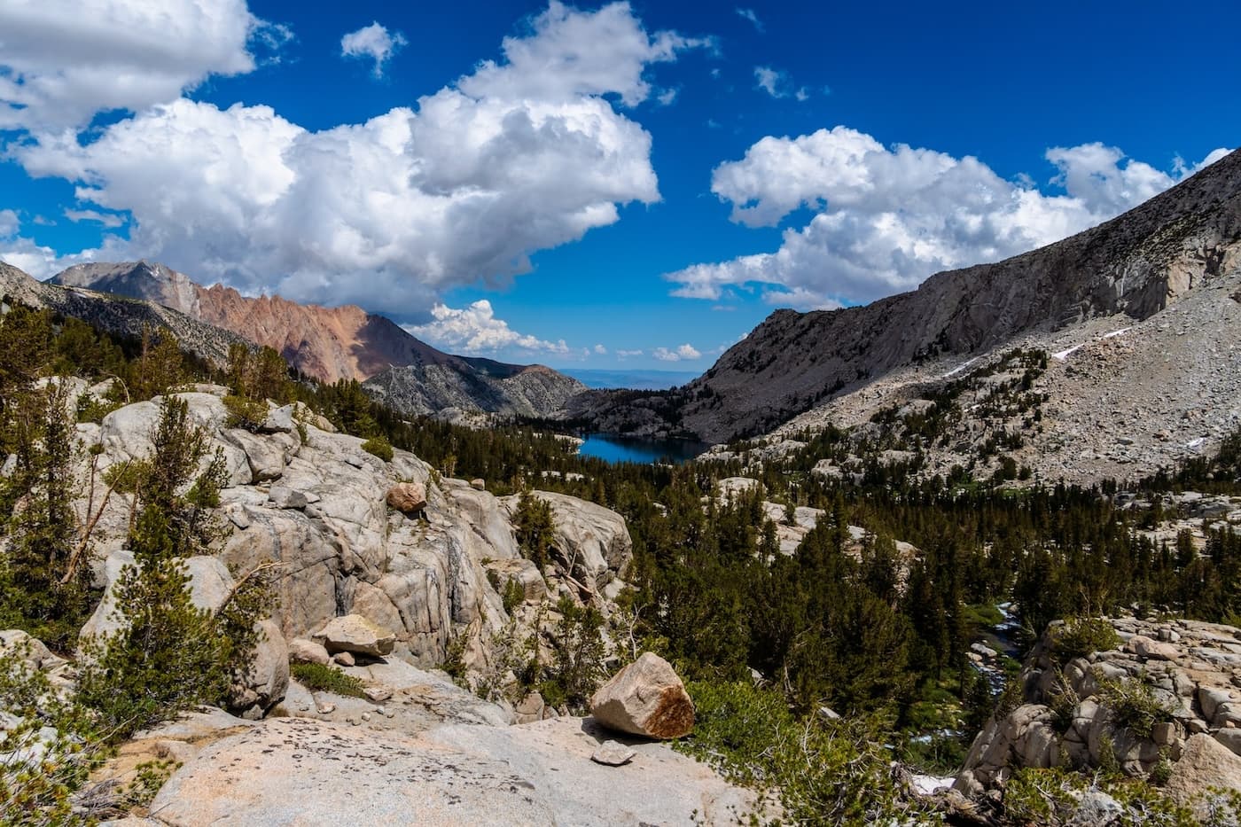 Blue Lake from Baboon Lakes in the Sabrina Basin