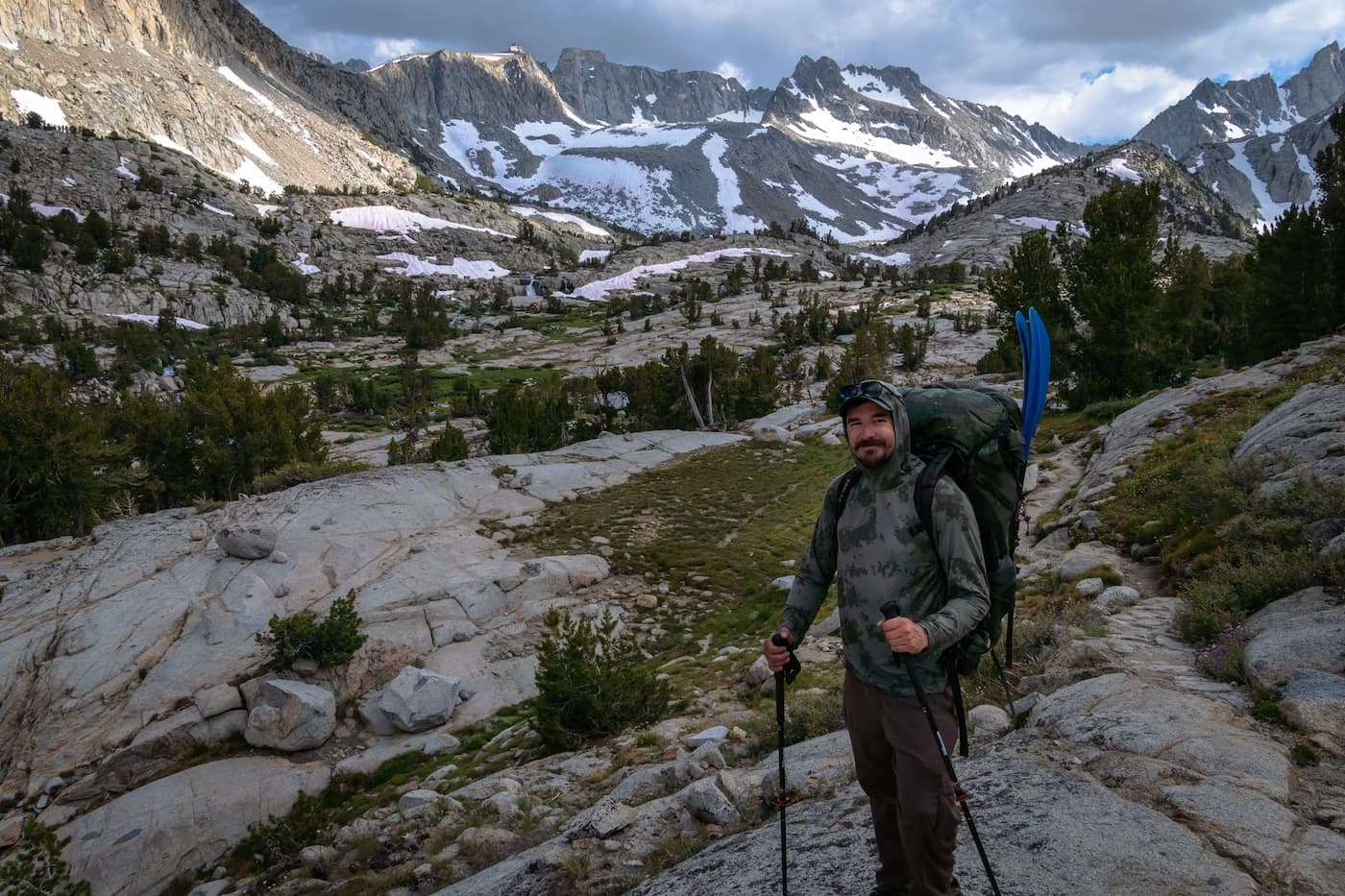 Brock Dallman in the Sabrina Basin of the Eastern Sierra