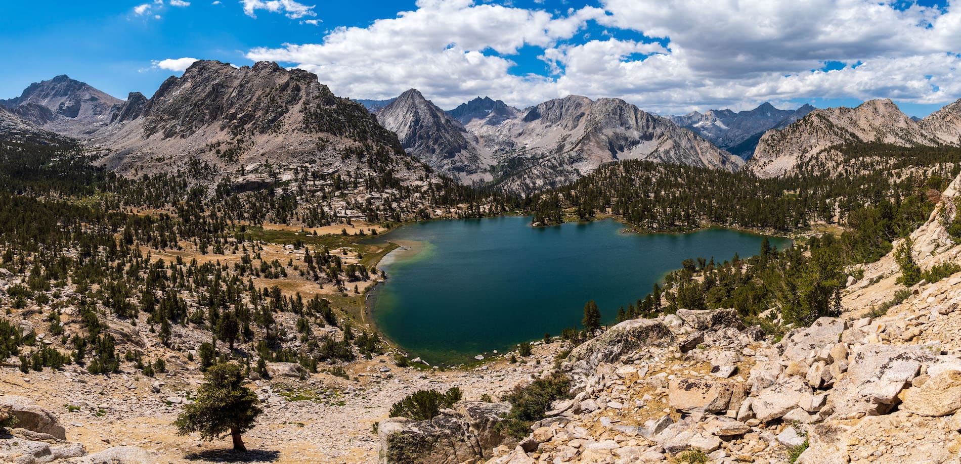 Bullfrog Lake Panorama, Kings Canyon National Park, Eastern Sierras