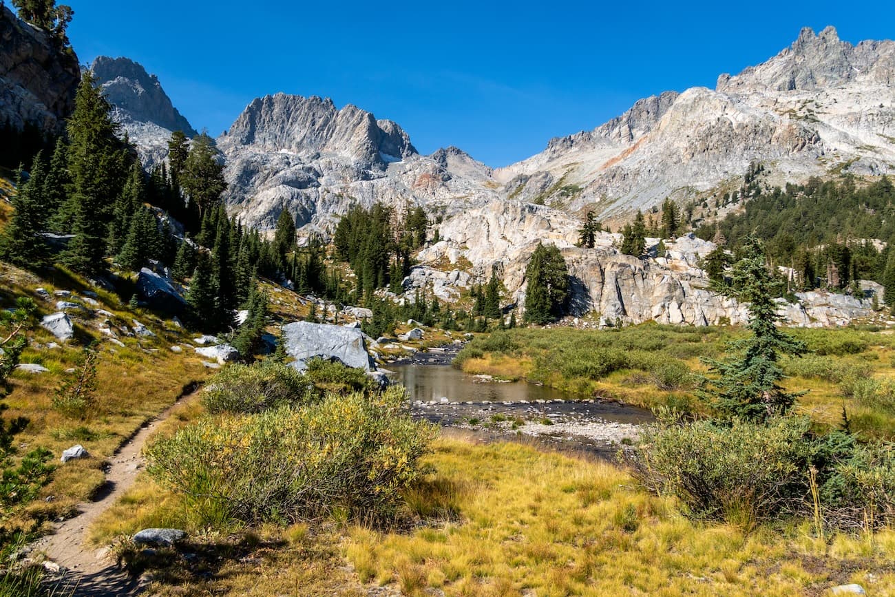 A creek near Ediza Lake in the Sierras