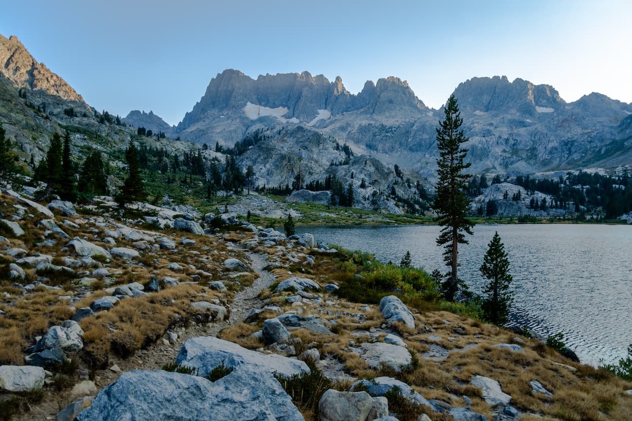 Ediza Lake in the evening