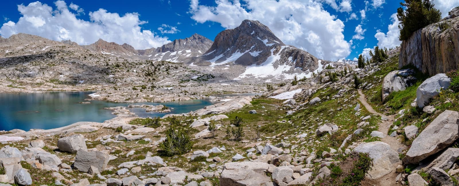 Sapphire Lake in the Evolution Basin of Kings Canyon National Park