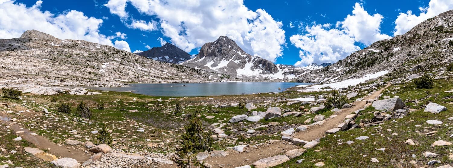 The outlet creek of Sapphire Lake in the Evolution Basin of Kings Canyon National Park