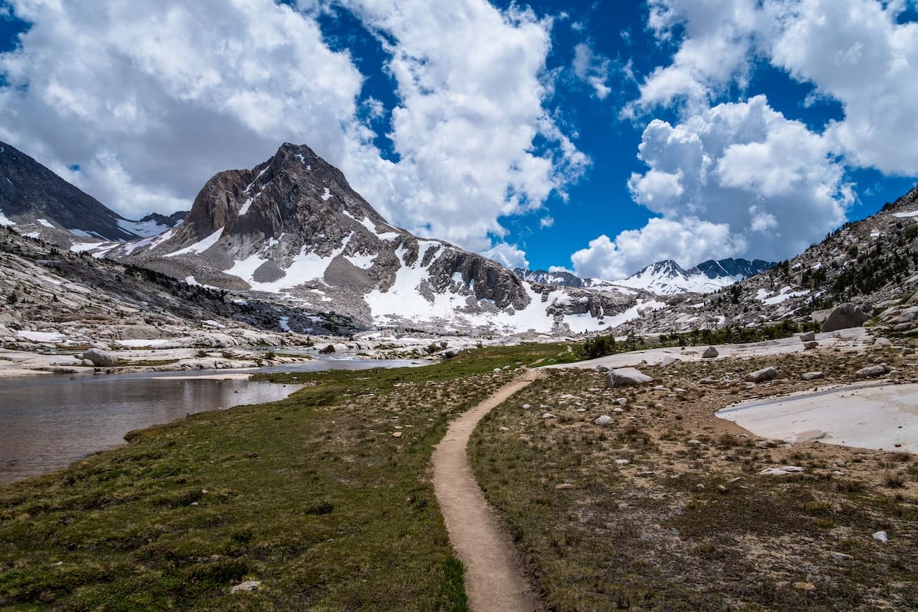 Afternoon sun at Kearsarge Lakes, Kings Canyon National Park, Easter Sierras, California