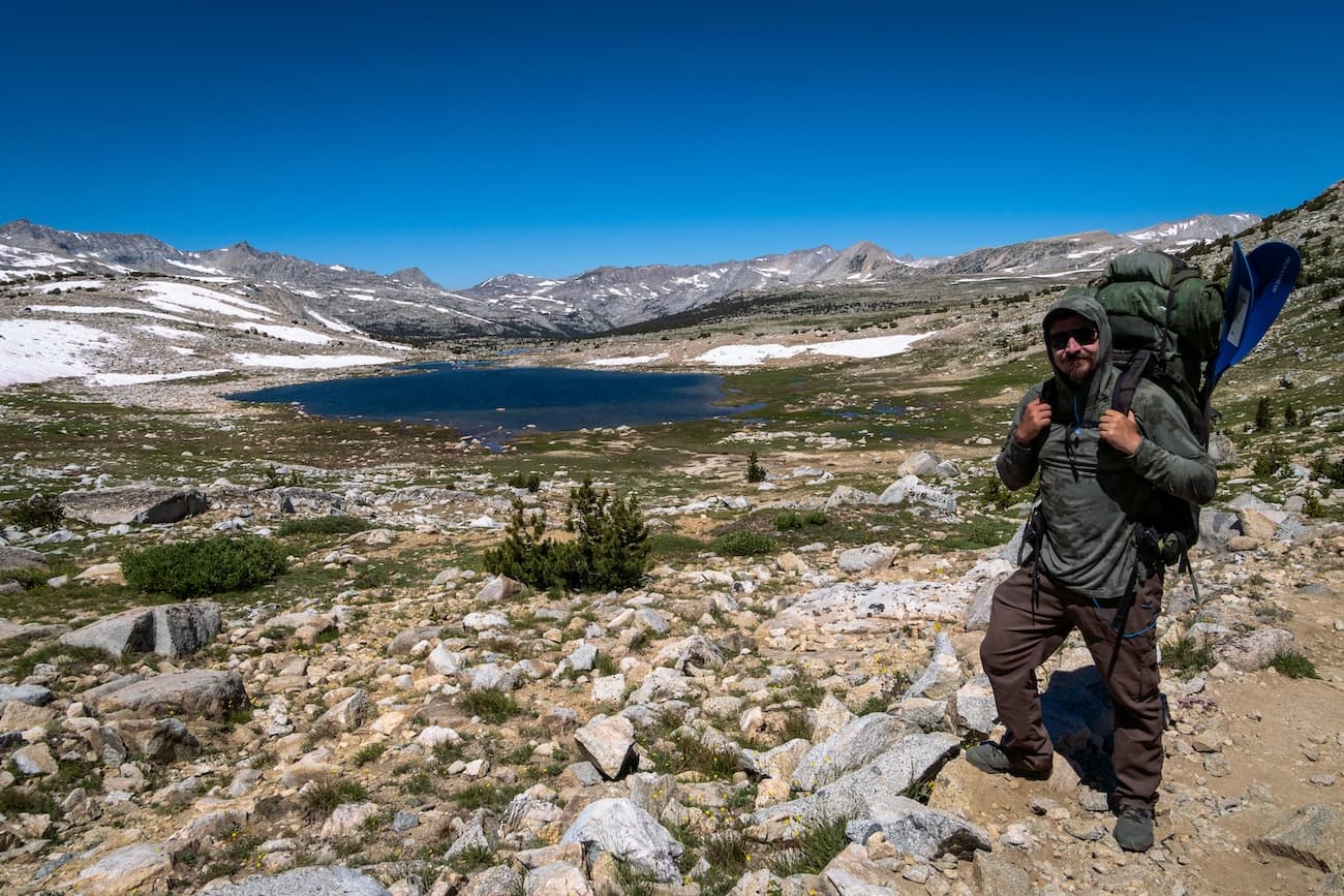 Brock Dallman and Summit Lake in the Humphreys Basin