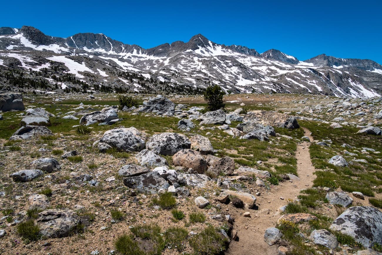The mountains of Humphreys Basin in the Sierras