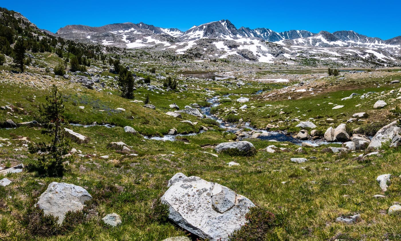 A mountain stream flowing through Humphreys Basin