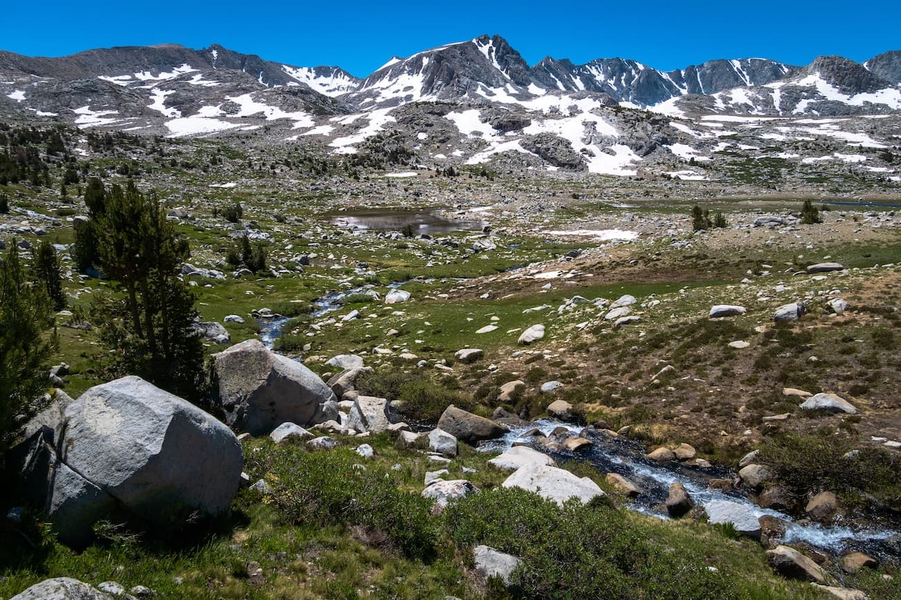 A mountain stream flowing through Humphreys Basin
