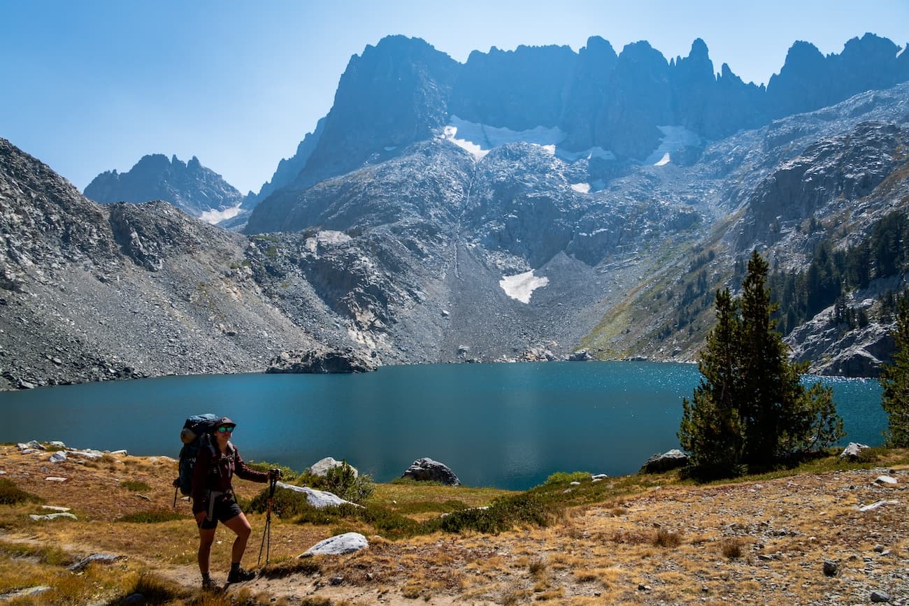 Sam Stych at Iceberg Lake in the Sierras