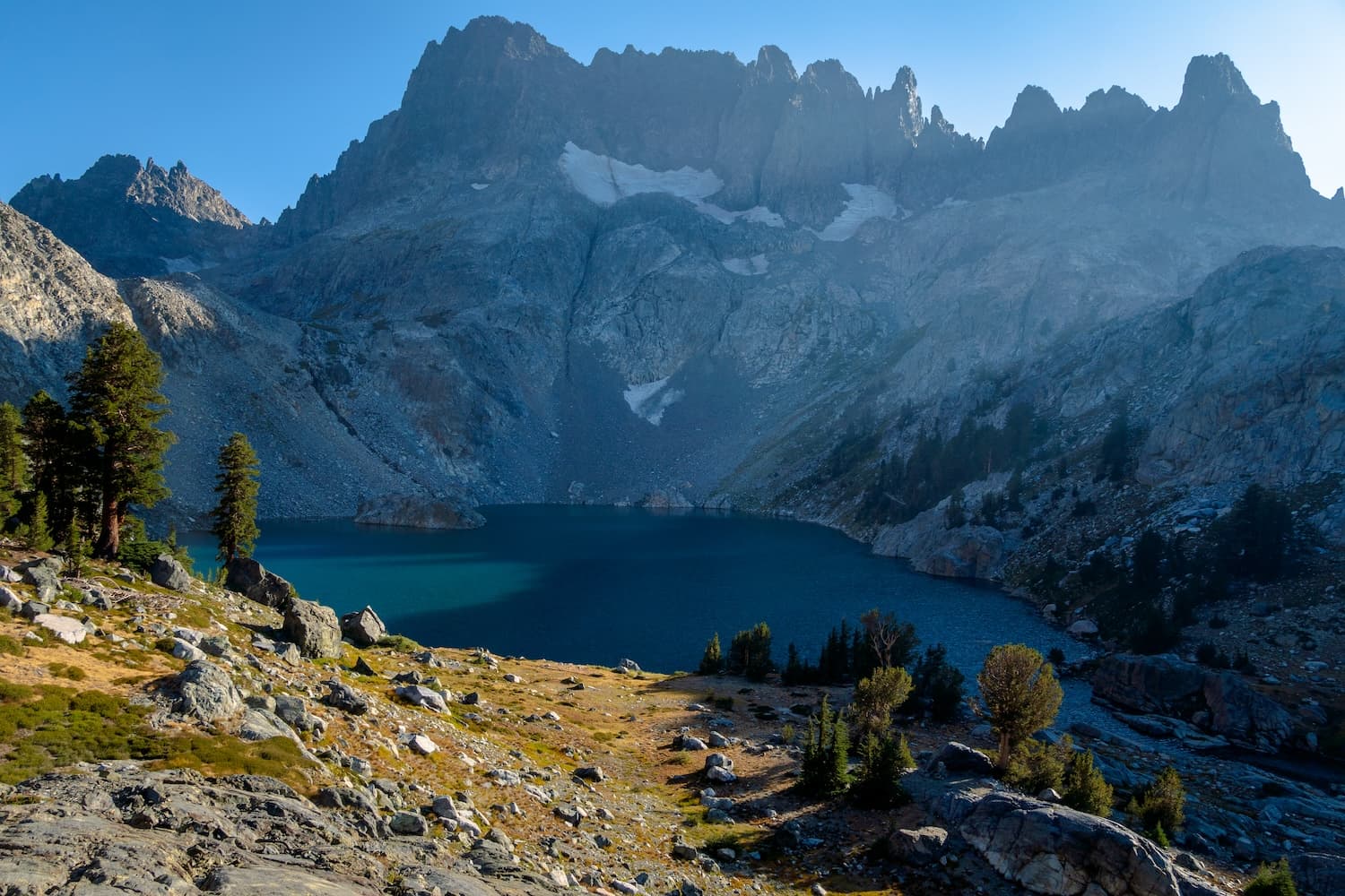 Iceberg Lake in the afternoon in the Sierras. Photo by Brock Dallman