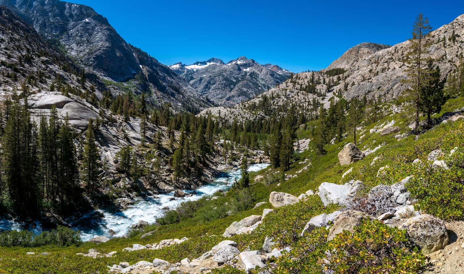 Panorama of Piute Canyon and Piute Creek below