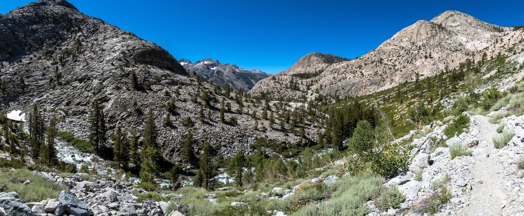 Panorama of Piute Canyon and Piute Creek below