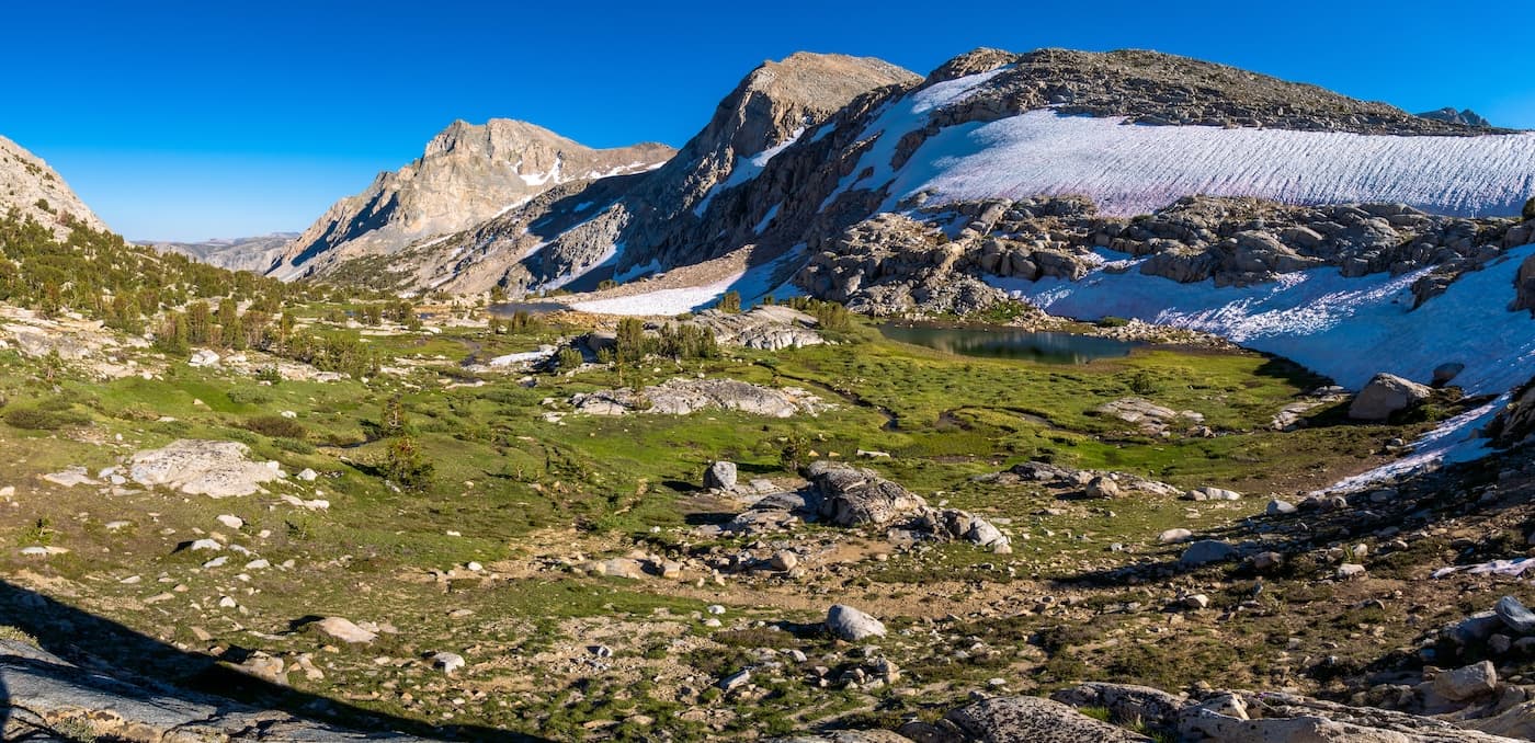 Looking down at the Piute Basin