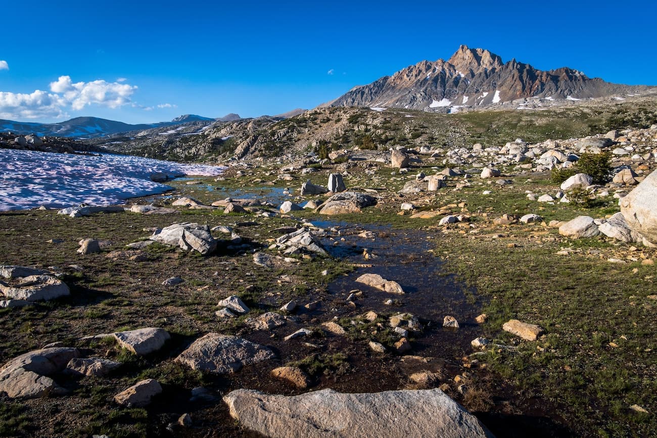 Mount Humphreys and Humphreys Basin near Piute Pass