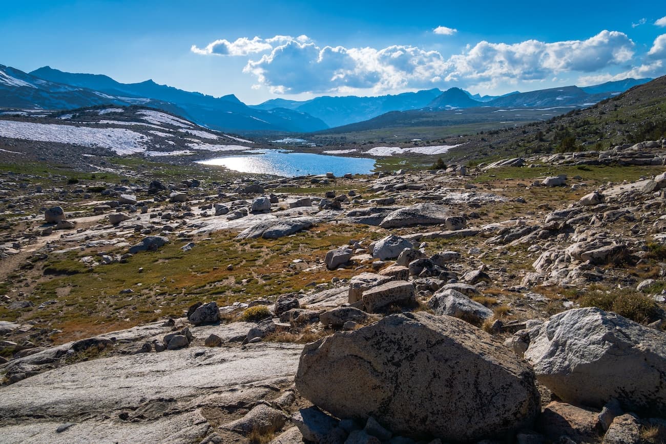Summit Lake and Humphreys Basin from Piute Pass