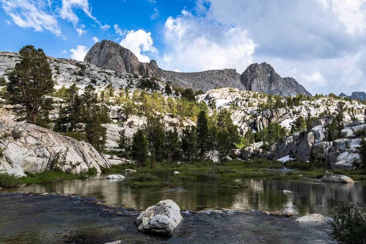 A river crossing in the Sabrina Basin