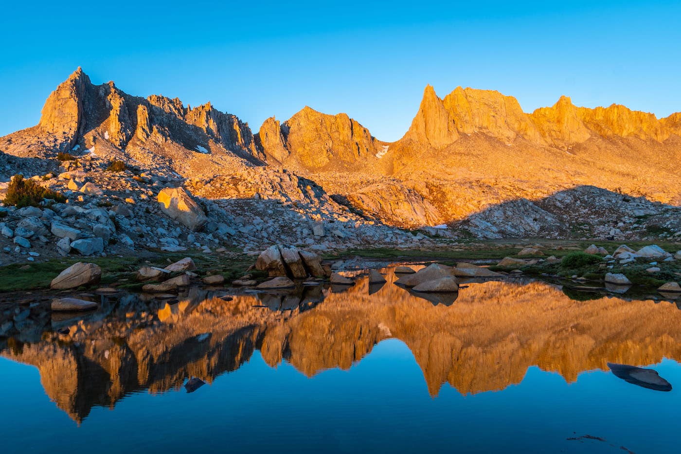 Orange Mountains in Granite Park in the Eastern Sierras