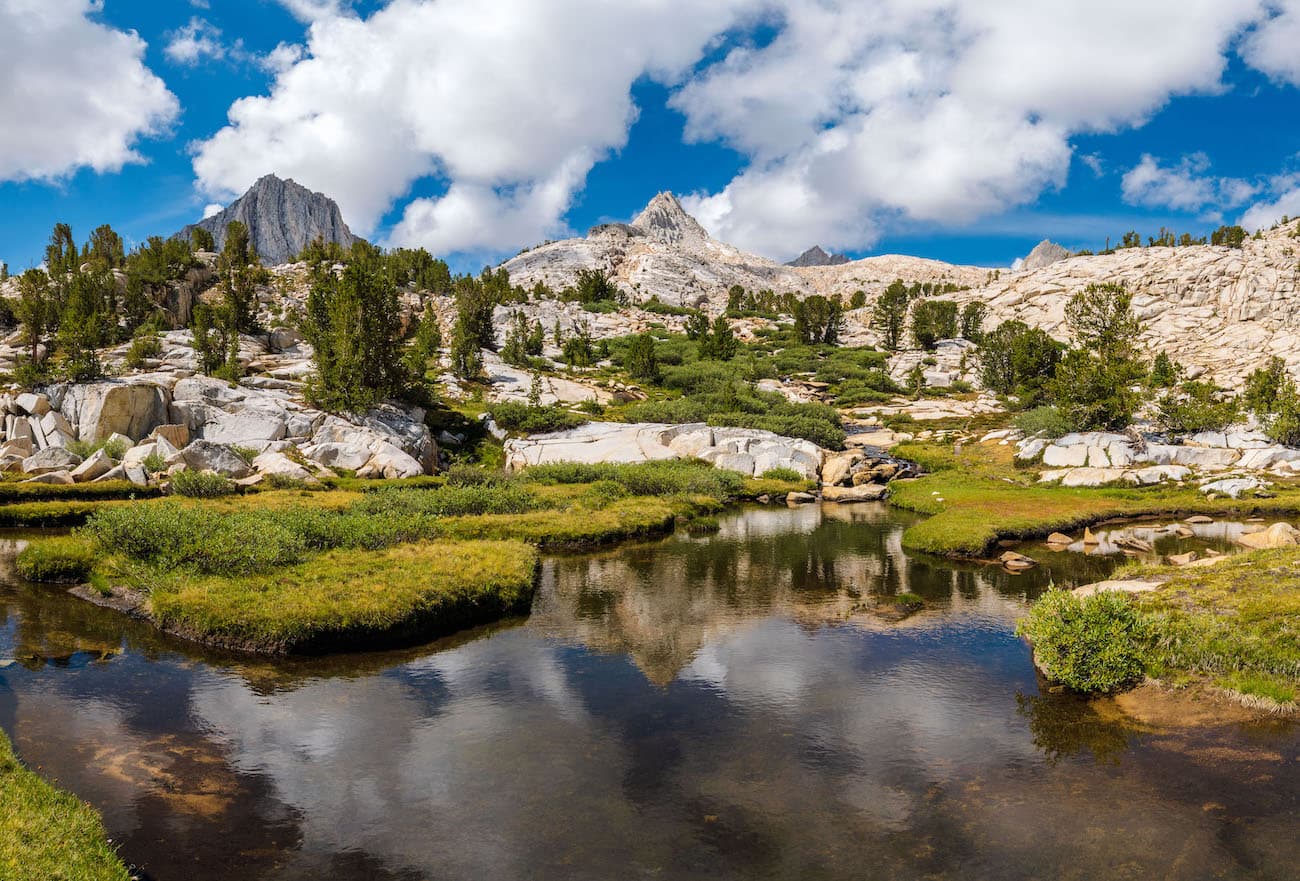 A tarn in Granite Park in the Eastern Sierras