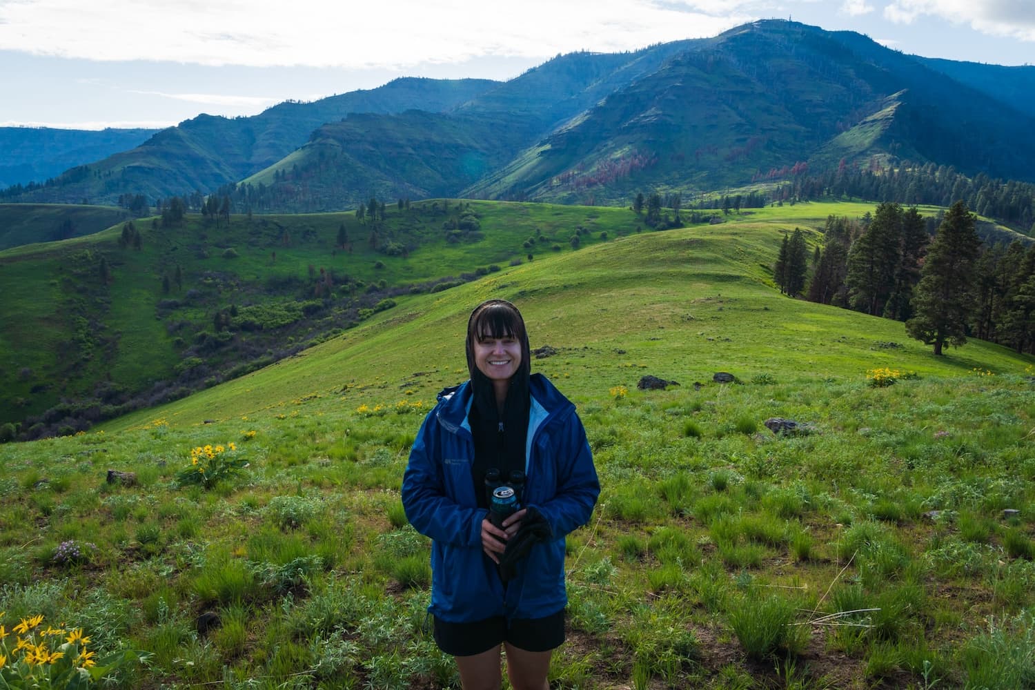 Sam Stych below Hat Point in Hells Canyon