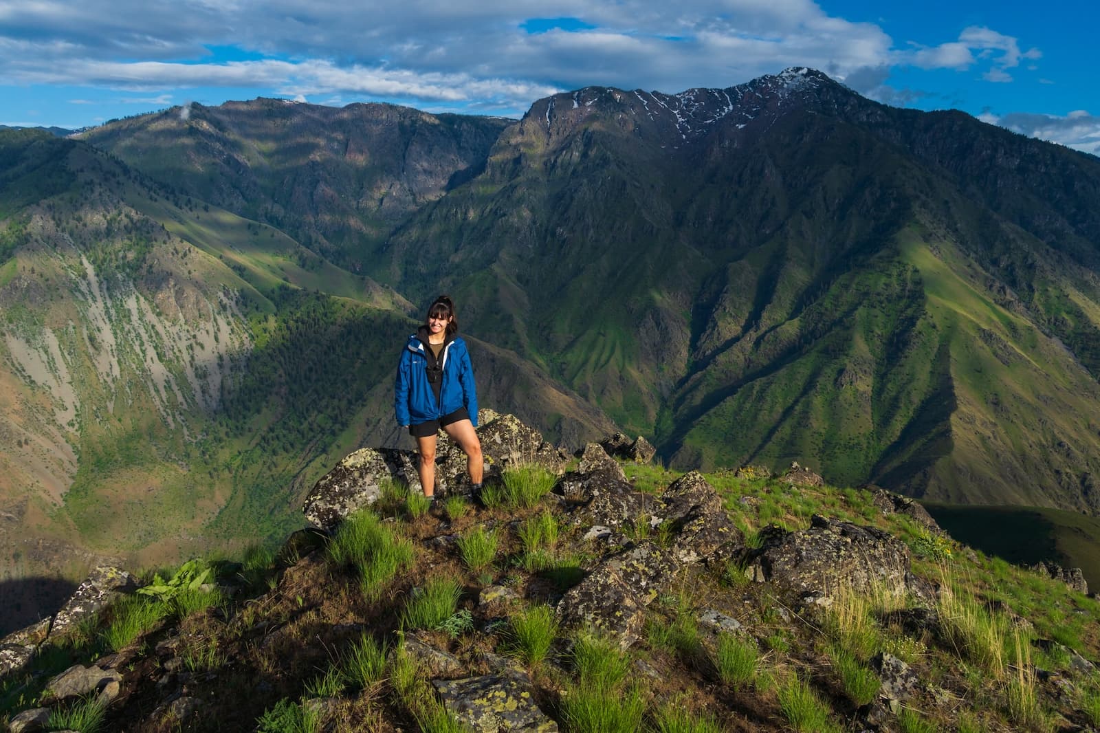 Sam Stych at a scenic viewpoint in Hells Canyon