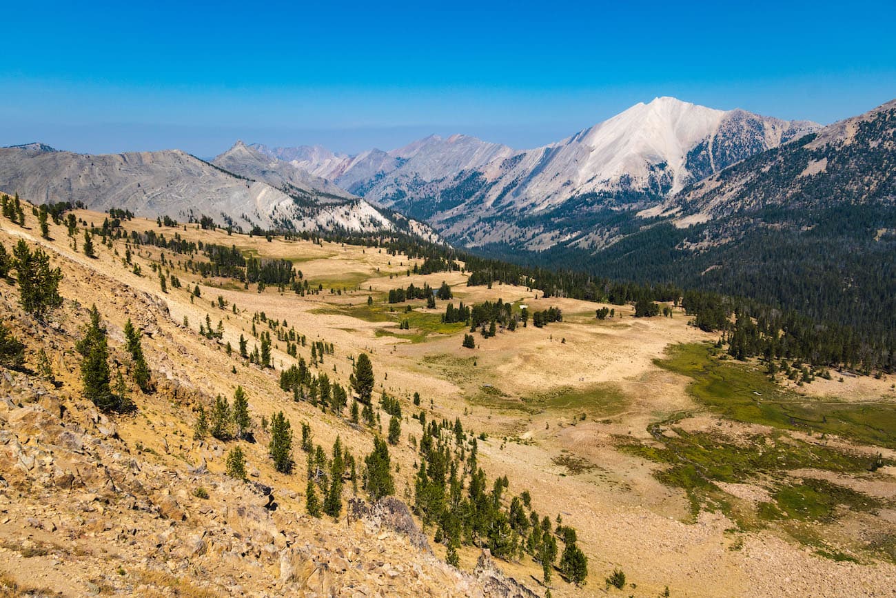 The Ants Basin on the White Clouds Loop trail in Idaho