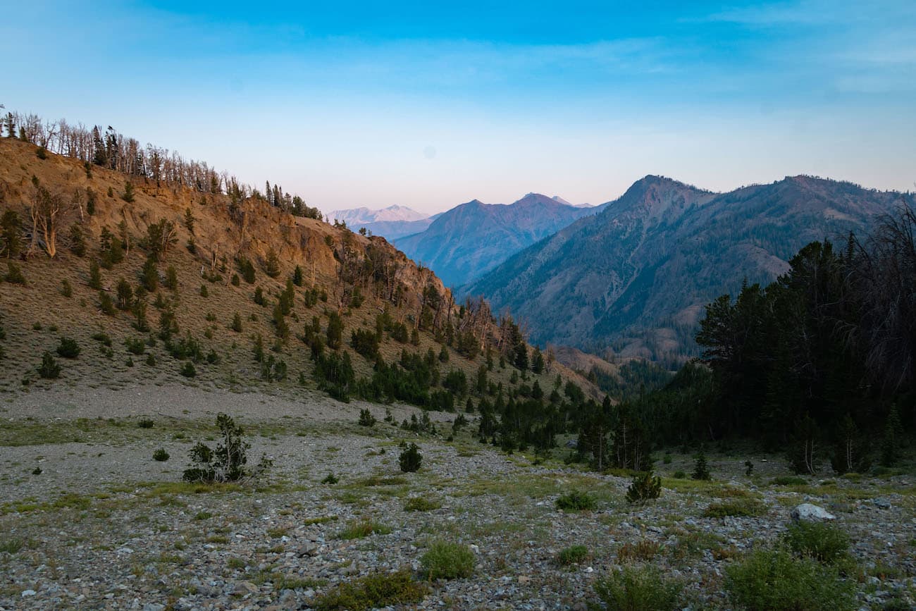 Looking East from the Castle Divide