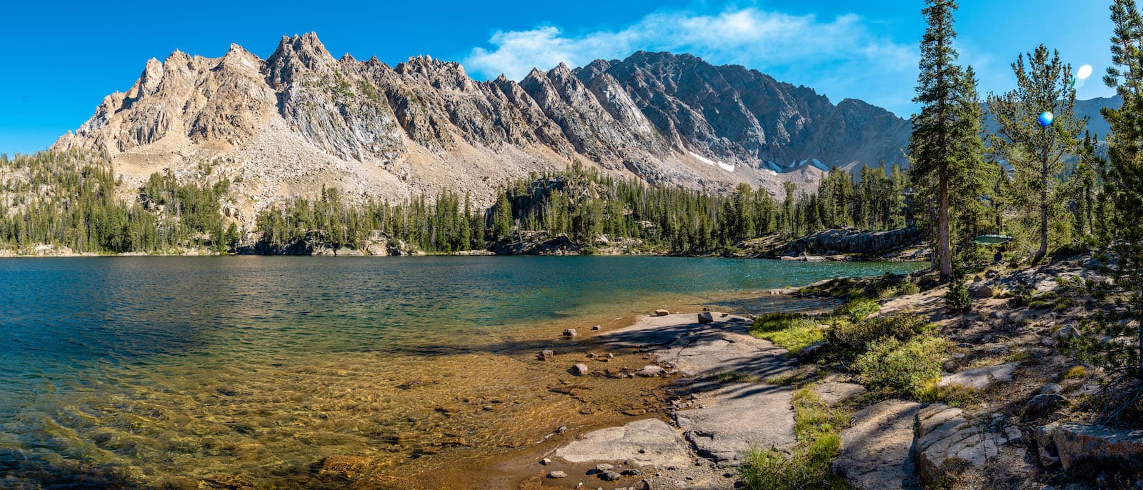 The peaceful shores of Quiet Lake on a lazy afternoon