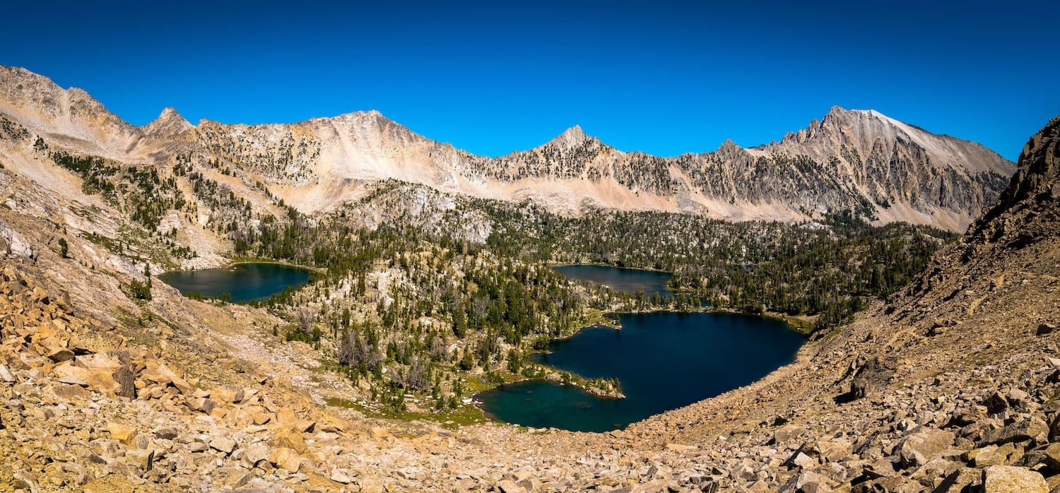 Windy Devil Pass on the White Clouds Loop in Idaho