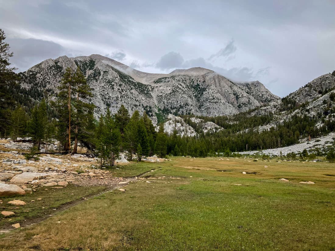 Meadow along the Lake Italy Trail In the Sierras