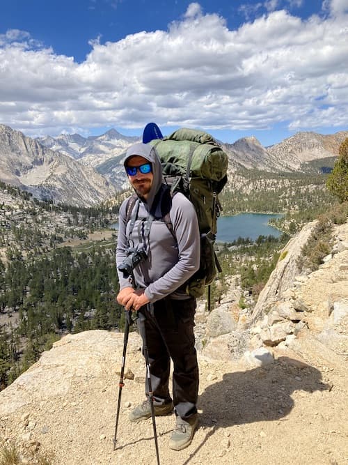 Brock Dallman at Bullfrog Lake, Kings Canyon National Park