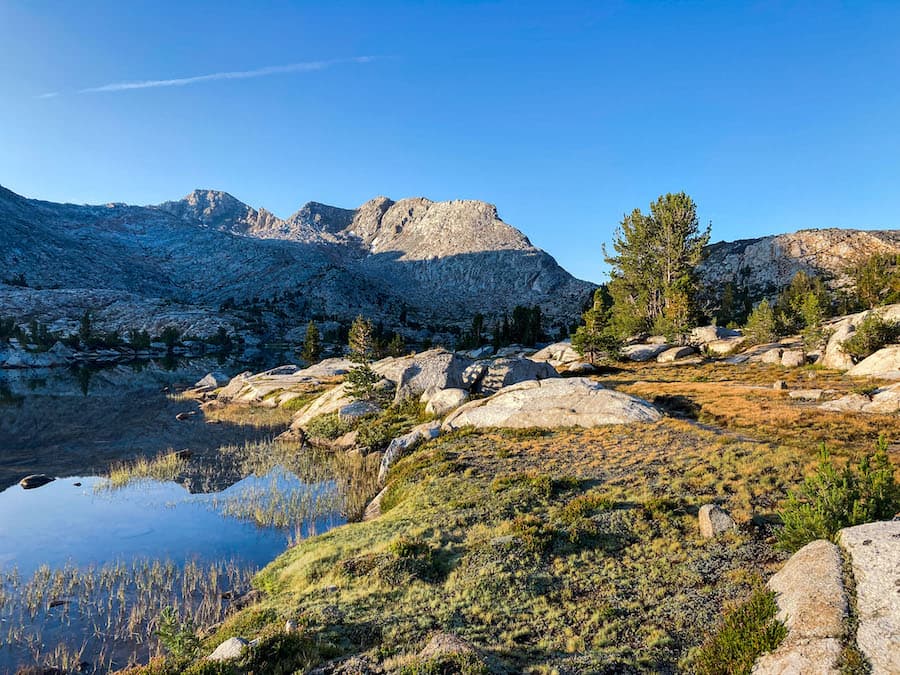 Morning at Marie Lake along the John Muir Trail - Pacific Crest Trail