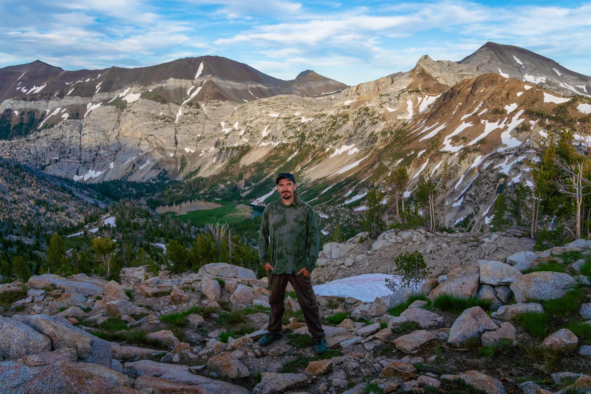 Brock Dallman near Prospect Lake in the Wallowas.