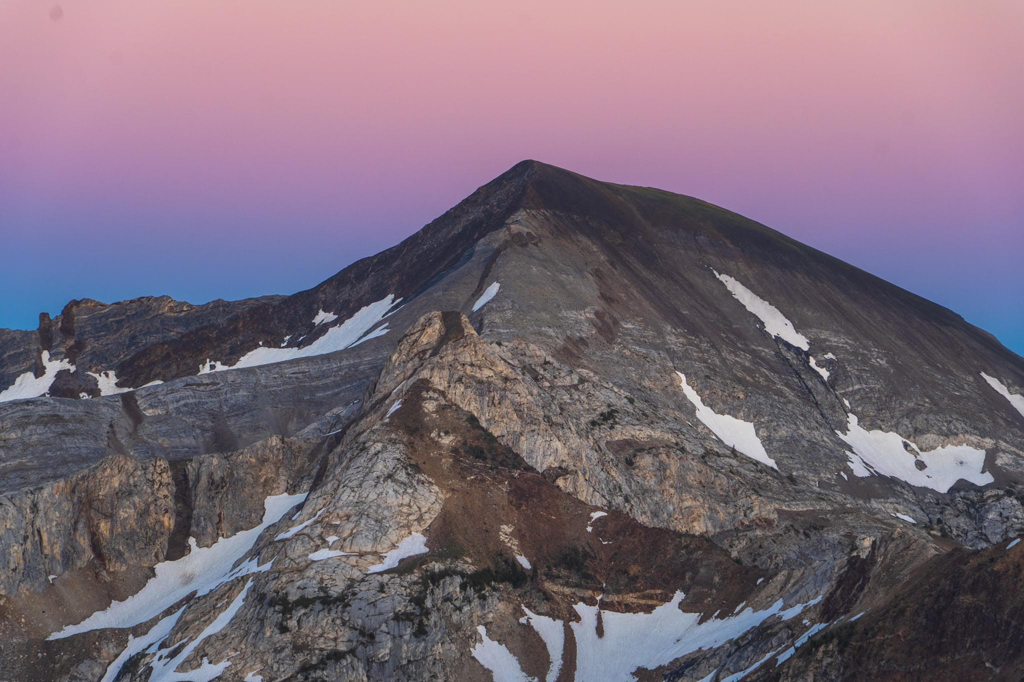 Alpenglow Mountain in the Wallowas