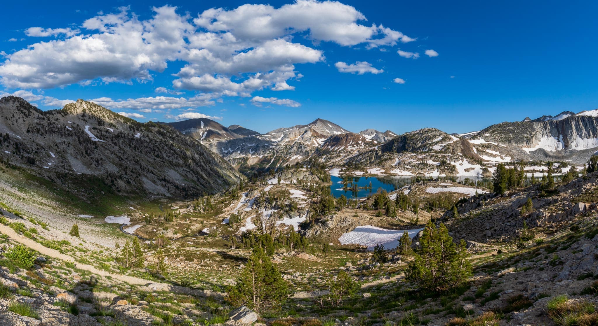 Glacier Lake from the pass above